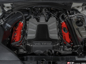3.0T Valve Cover Upgrade Kit With Gaskets and Hardware - Red | ES4830382