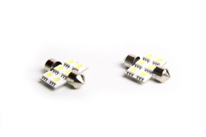 EMD Festoon 31mm 6SMD 5050W LED - Pair