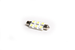 EMD Festoon 39mm 6SMD 5050W LED - Pair