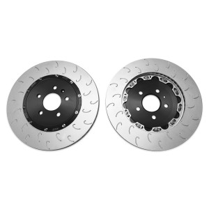 2-Piece Floating Rear Brake Rotor Upgrade Kit for Audi C8 S6/S7, D5 A8/S8, & 4M/4M.5 Q7/SQ7/Q8/SQ8