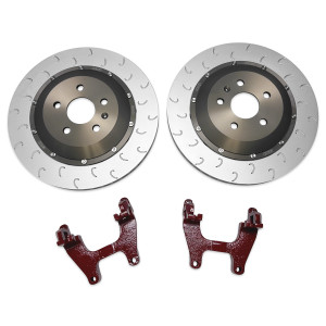 2-Piece Floating Rear Brake Rotor 355mm Upgrade for Mk8 GTI/Golf R & Audi 8Y S3/RS3