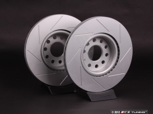 Front Slotted Brake Rotors - Pair (312x25)
