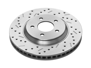 Cross Drilled & Slotted Pair - 316mm - XC90