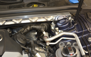 034MOTORSPORT FRONT STRUT BRACE, B8 AUDI A4/S4, ALLROAD, BILLET ALUMINUM