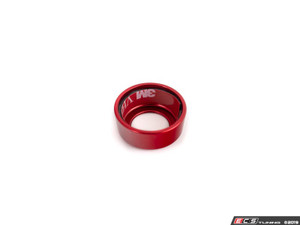 Audi B8 Billet Aluminum Control Ring Kit - SMOOTH - Red Anodized