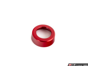 Audi B8 Billet Aluminum Control Ring Kit - SMOOTH - Red Anodized