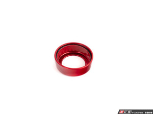 Audi B8 Billet Aluminum Control Ring Kit - SMOOTH - Red Anodized