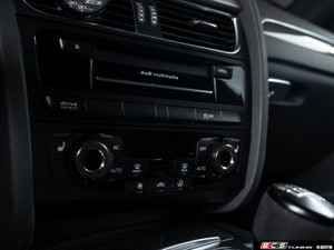 Audi B8 Billet Aluminum Control Ring Kit - NOTCHED - Black Anodized