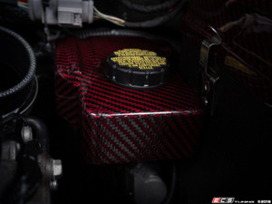 Brake Fluid Reservoir Cover - Red Carbon Kevlar