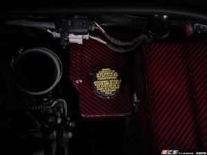 Brake Fluid Reservoir Cover - Red Carbon Kevlar