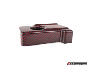 Brake Fluid Reservoir Cover - Red Carbon Kevlar