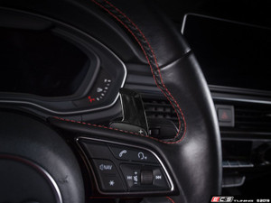 Audi B9 Paddle Shifter Extension Set - Gloss Black