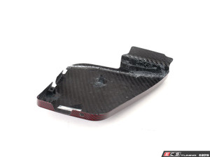 B8 S4 Carbon Fiber Left Side Engine Bay Cover - Red Carbon/Kevlar