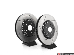 Front Slotted 2-Piece Semi-Floating Brake Rotors - Pair (345x30)