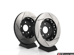 Front and Rear Slotted 2-Piece Semi-Floating Brake Rotor Kit (345x30/310x22)