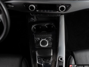 Audi B9 Billet Aluminum Control Ring Kit - SMOOTH - Clear Anodized Small MMI