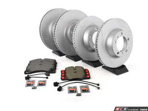 970 Panamera Front & Rear Brake Rotor and Pad Service Kit