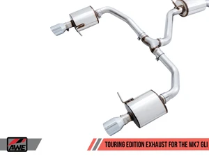AWE Touring Edition Exhaust for MK7 Jetta GLI w/ High Flow Downpipe (not included) - Diamond Black Tips