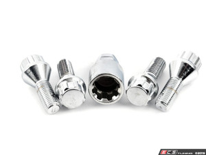 Bavarian Autosport Wheel Lock Set - Chrome
