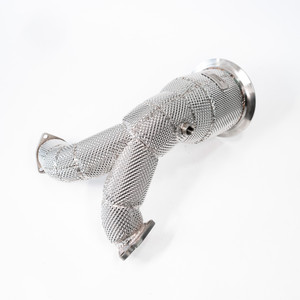 EST High Flow Catted Downpipe w/Heat Shield - Audi B9 S4 / S5 3.0T