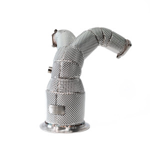 EST High Flow Catted Downpipe w/Heat Shield - Audi B9 S4 / S5 3.0T