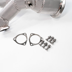 EST High Flow Catted Downpipe w/Heat Shield - Audi B9 S4 / S5 3.0T