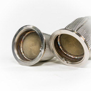 EST High Flow Catted Downpipe w/Heat Shield - Audi C8 RS6 / RS7 / S8 4.0T