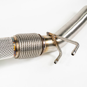 EST High Flow Catted Downpipe w/Heat Shield - VW MK8 Golf R / Audi 8Y S3 2.0T