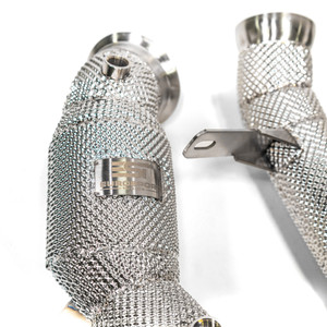 EST High Flow Catted Downpipe w/Heat Shield  - W213 M178 E63 AMG V8