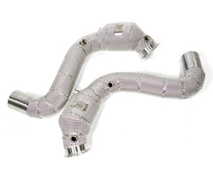 EST High Flow Catted Downpipe w/Heat Shield - W205 M177 C63 C63S AMG V8 4.0L