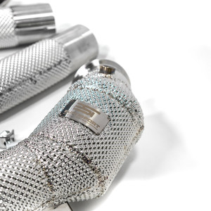 EST High Flow Catted Downpipe w/Heat Shield - W205 M177 C63 C63S AMG V8 4.0L