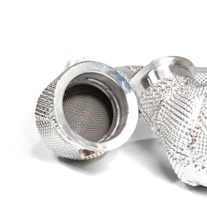 EST High Flow Catted Downpipe w/Heat Shield - W205 M177 C63 C63S AMG V8 4.0L