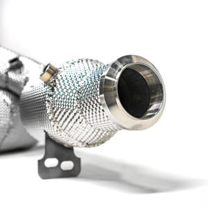 EST High Flow Catted Downpipe w/Heat Shield - W205 M276 C43 C400 C450 / E43 E400 E450 3.0T