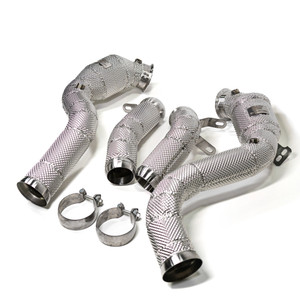 EST High Flow Catted Downpipe w/Heat Shield - M177 GLC63 / GLC63S AMG 4.0T