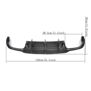 EST Carbon Fiber Rear Diffuser - Mercedes C Class - w/AMG Sport bumper / C63 AMG - W204