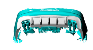 EST Dry Carbon Fiber Rear Diffuser - Audi A4 S-Line / S4 - B9.5