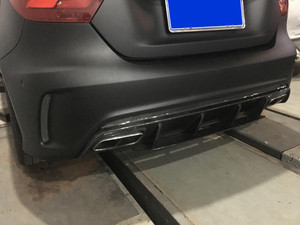 EST Carbon Fiber Rear Diffuser - Mercedes A Class - A200 A250 Sport / A45 AMG - W176 - EST-11-301