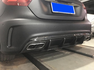 EST Carbon Fiber Rear Diffuser - Mercedes A Class - A200 A250 Sport / A45 AMG - W176 - EST-11-301