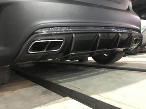 EST Carbon Fiber Rear Diffuser - Mercedes A Class - A200 A250 Sport / A45 AMG - W176 - EST-11-301
