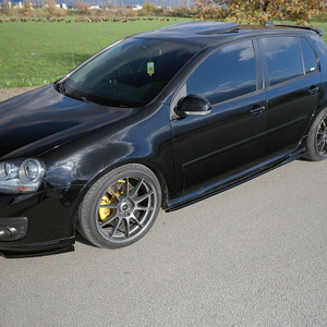Side Skirts Gloss Black - VW VOLKSWAGEN Golf MK5 GTI 2003-2008