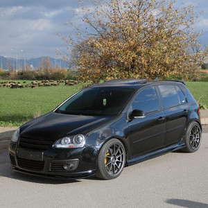 Front Splitter Gloss Black - VW VOLKSWAGEN Golf MK5 GTI 2003-2008