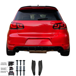 Body Kit Gloss Black - VW VOLKSWAGEN Golf MK6 GTI 2008-2012