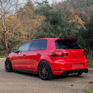 Rear Side Splitters Gloss Black - VW VOLKSWAGEN Golf MK6 GTI 2008-2012