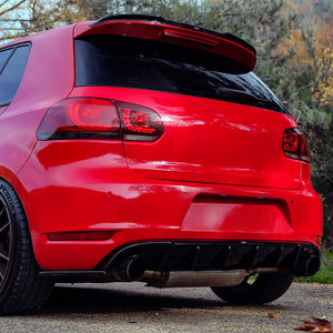 Rear Side Splitters Gloss Black - VW VOLKSWAGEN Golf MK6 GTI 2008-2012