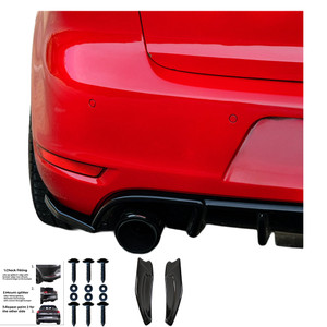 Rear Side Splitters Gloss Black - VW VOLKSWAGEN Golf MK6 GTI 2008-2012