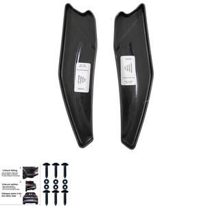 Rear Side Splitters Gloss Black - VW VOLKSWAGEN Golf MK6 GTI 2008-2012