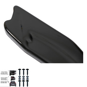 Rear Side Splitters Gloss Black - VW VOLKSWAGEN Golf MK6 GTI 2008-2012