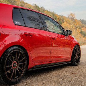 Side Skirts Gloss Black - VW VOLKSWAGEN Golf MK6 GTI / GTD 2008-2012
