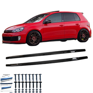 Side Skirts Gloss Black - VW VOLKSWAGEN Golf MK6 GTI / GTD 2008-2012