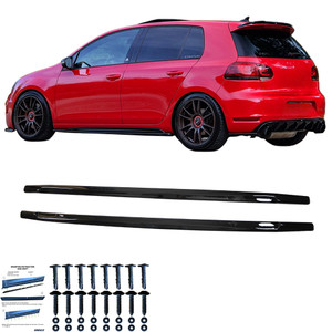 Side Skirts Gloss Black - VW VOLKSWAGEN Golf MK6 GTI / GTD 2008-2012